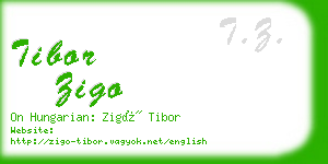 tibor zigo business card